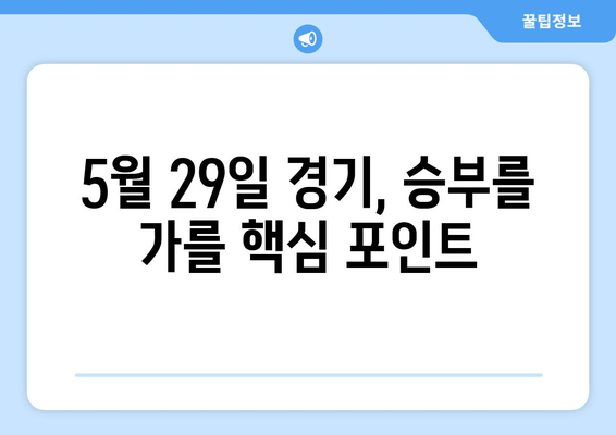 2024년 5월 29일 삼성 vs 키움 종합 분석