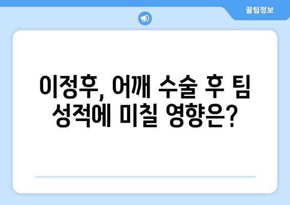 이정후, MLB 첫 시즌 조기 마감으로 어깨 수술