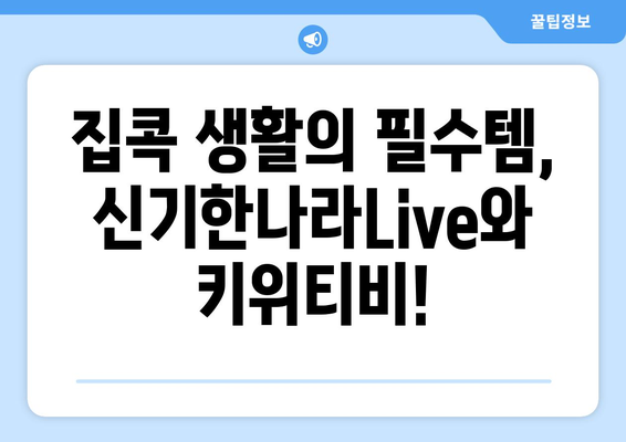 집콕 생활의 구원자: 신기한나라Live와 키위티비