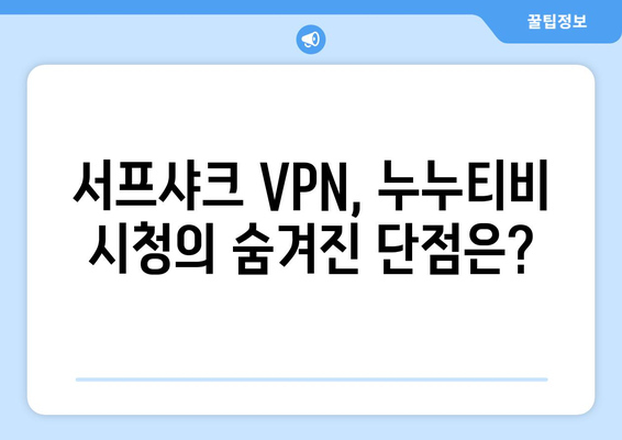 서프샤크 VPN을 통한 누누티비 접속 후기