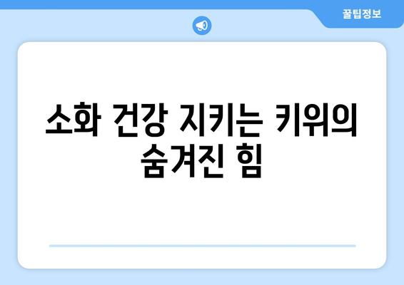 매일 키위 1개, 건강 유튜브에서 공개한 놀라운 효과