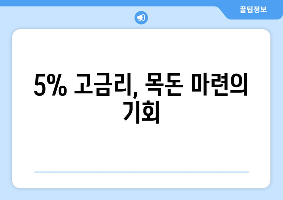 키위뱅크의 특별 이율 5% 적금 상품 소개