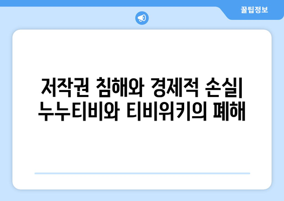 누누티비와 티비위키 문제점 파헤치기