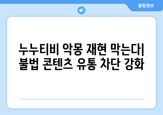 제2 누누티비 방지: 불법 콘텐츠 전송 업체에 의무 부과