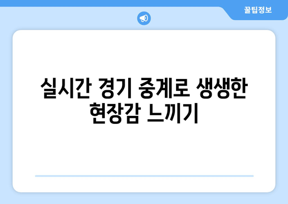 스포츠토토 추천픽: 전문가 분석 및 경기 중계