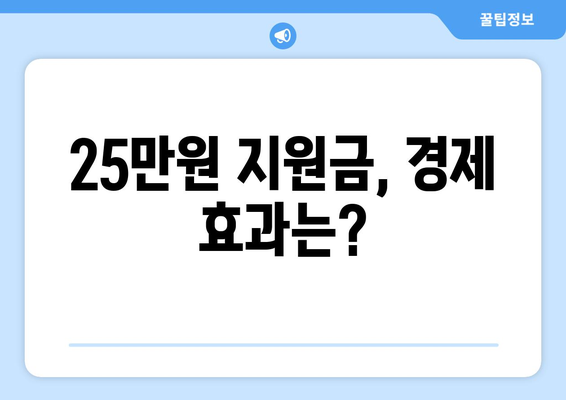 1인당 25만원 지원금 지급 결정