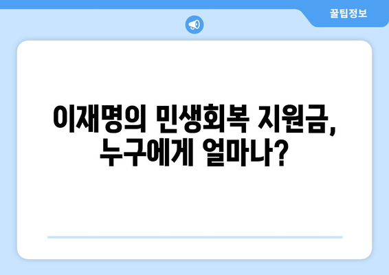 이재명이 주장하는 1인당 25만원 