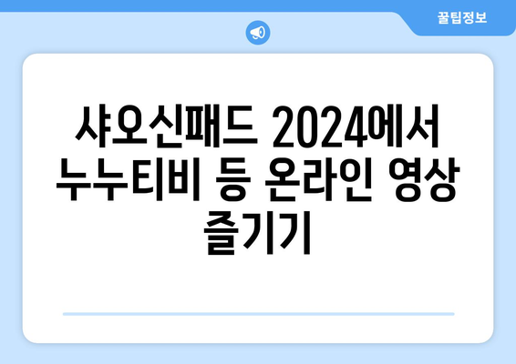 샤오신패드 2024에서 누누티비 등 온라인 영상 즐기기