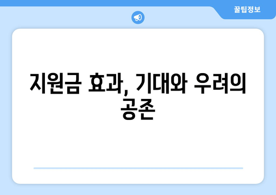 민생회복 지원금 25만원 논쟁의 핵심