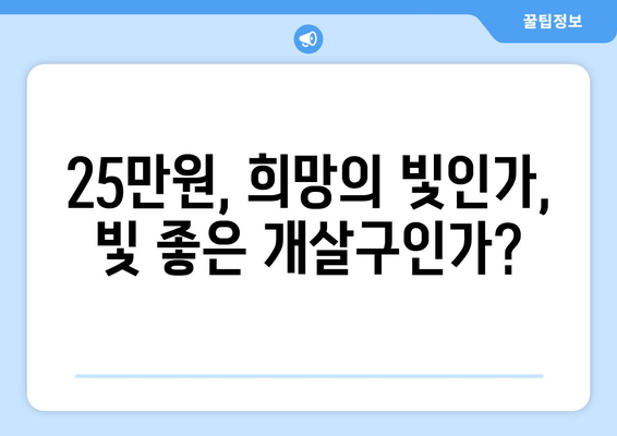 소득 불평등 해소를 위한 25만원: 이상적인 해법인가 실행 가능한 대책인가?