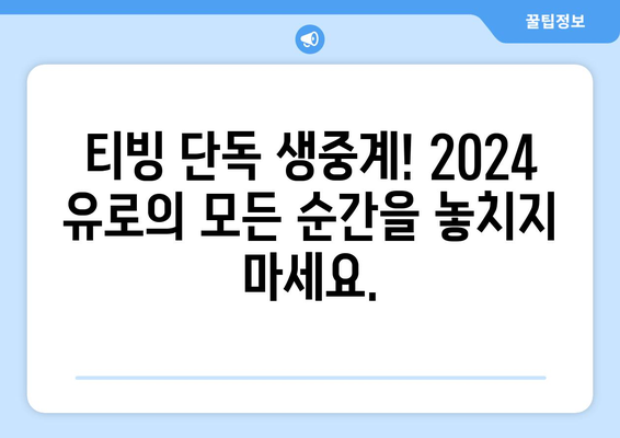 2024년 유럽축구선수권대회 티빙 단독 중계