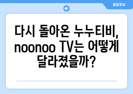 누누티비의 두 번째 등장: noonoo TV