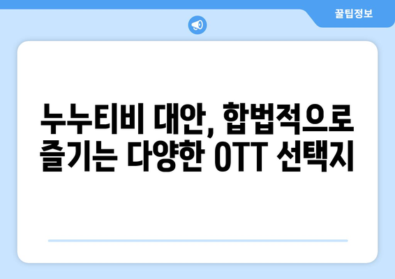 OTT 서비스 대체를 위한 누누티비의 대안 제공