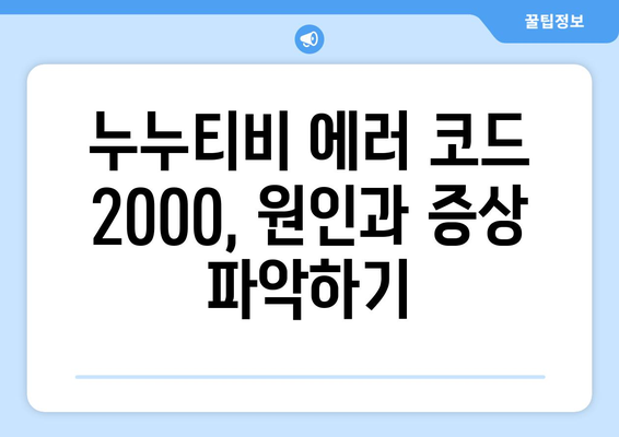 누누티비 에러 코드 2000: 비동기 재생 문제 해결