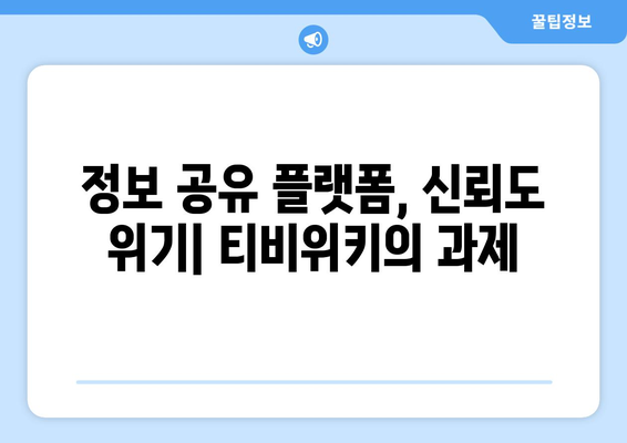 영상 스캔들과 티비위키: 팬들과 소통 논란