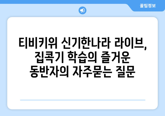 티비키위 신기한나라 라이브, 집콕기 학습의 즐거운 동반자