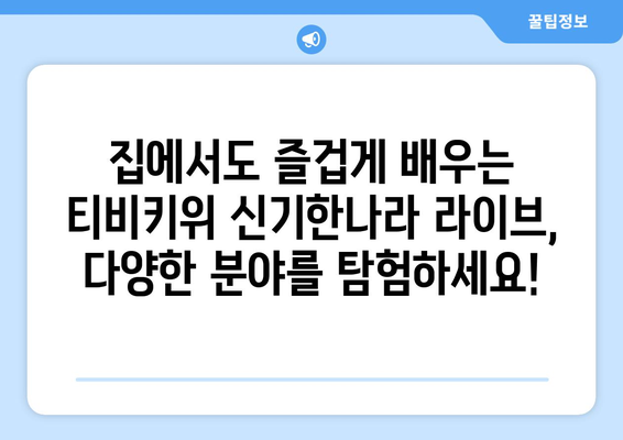 티비키위 신기한나라 라이브, 집콕기 학습의 즐거운 동반자