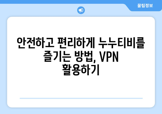 안전한 VPN을 통한 누누티비에 대한 접근성