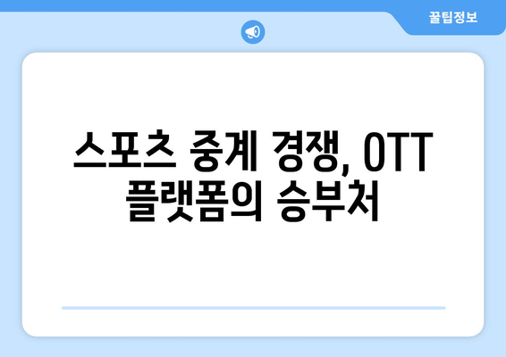 스포츠 중계가 OTT 구독에 미치는 영향