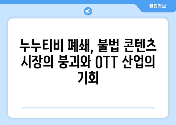 누누티비 폐쇄: OTT 산업에 미치는 경제적 영향