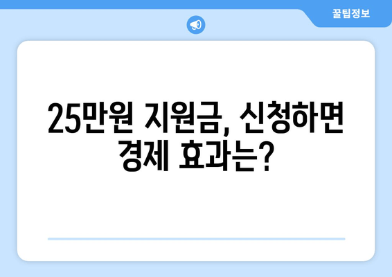 25만원 민생 지원금 신청 여부에 대한 국민 의견 조사