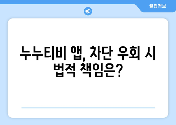 누누티비 전용 앱: 정부 차단 우회 가능성 검증