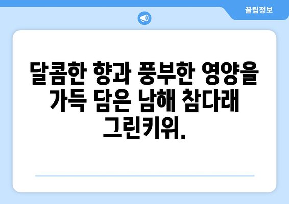 남해 참다래 그린키위: 신선한 과일 판매