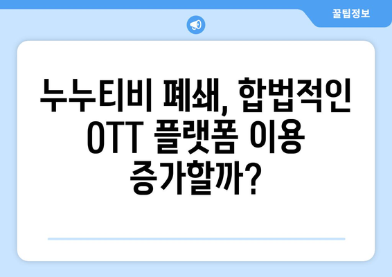 누누티비 폐쇄: OTT 산업에 미치는 경제적 영향