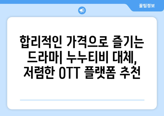 누누티비 대체 OTT 플랫폼