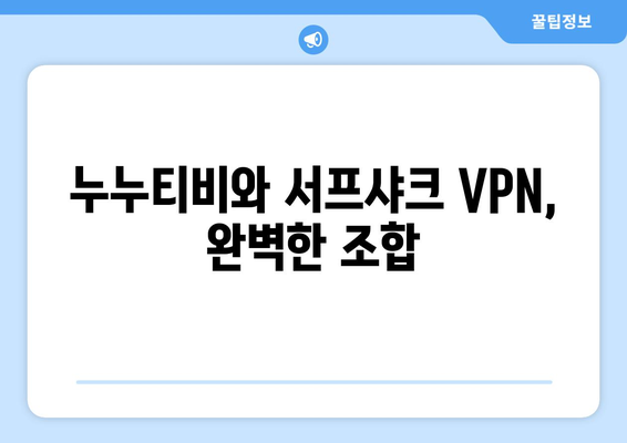 누누티비와 안전한 VPN 서프샤크의 기능