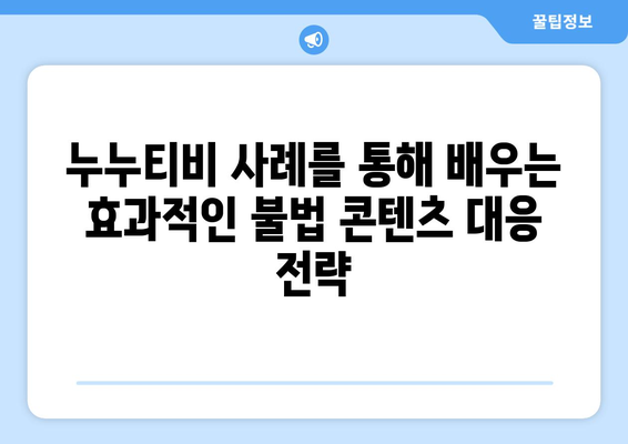 누누티비 사례를 바라본 불법콘텐츠 대응 전략