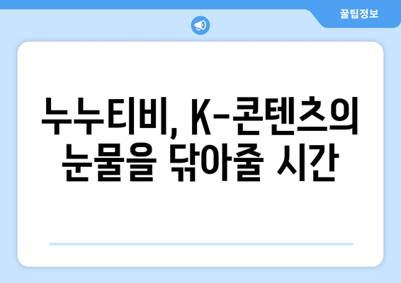 누누티비 대신: K-콘텐츠를 울리는 불법 스트리밍