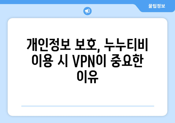 안전한 VPN을 통한 누누티비에 대한 접근성