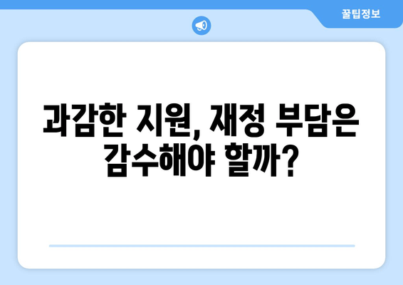 저소득층 지원의 과감한 시도: 25만원 지원금의 찬반 논쟁