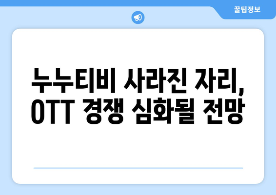 누누티비 사이트 폐쇄: OTT 경제효과 분석