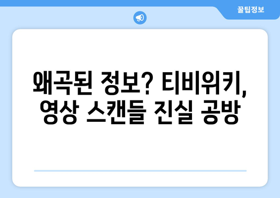 영상 스캔들과 티비위키: 팬들과 소통 논란