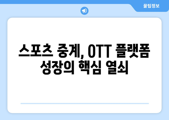 스포츠 중계가 OTT 구독에 미치는 영향