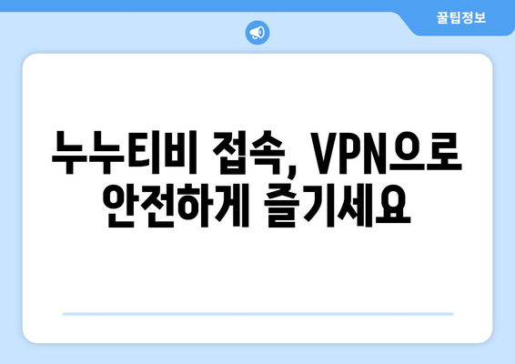 안전한 VPN을 통한 누누티비에 대한 접근성