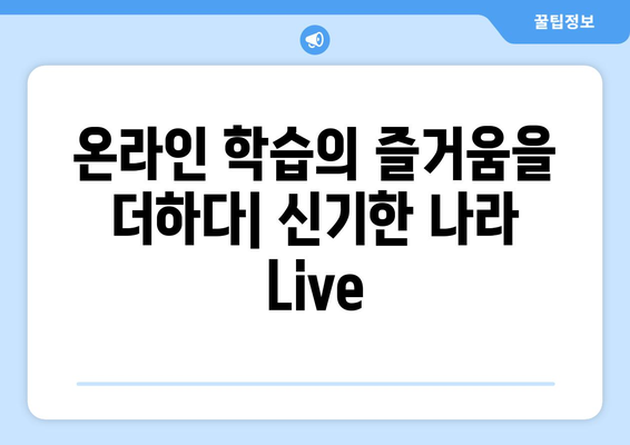 신기한 나라 Live 키위티비로 즐거운 온라인 학습