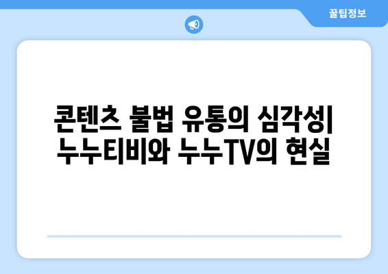 누누티비와 누누TV의 현황 및 불법성