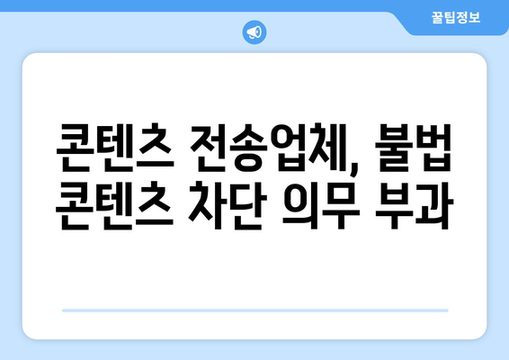 제2 누누티비 봉쇄: 콘텐츠 전송업체에 의무 부과