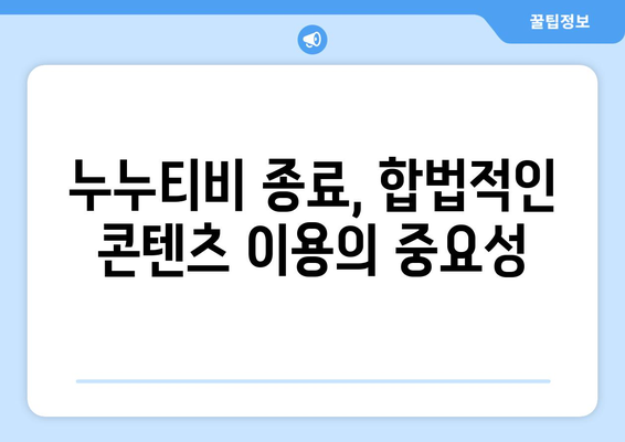 4월 2주차 누누티비 서비스 종료