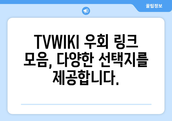 TVWIKI 우회 링크 바로가기