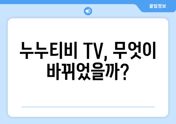 누누티비 후속 서비스 등장: 누누티비 TV