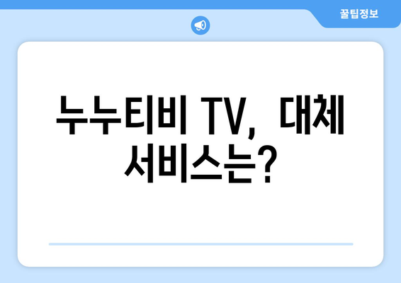 누누티비 TV에 대한 궁금증 해결