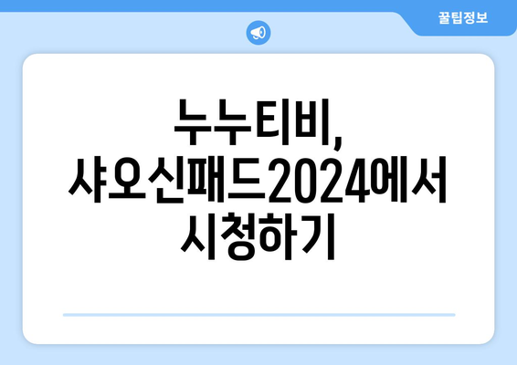 샤오신패드2024에서 유튜브, 누누티비 등 동영상 시청법