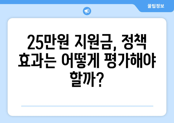 25만원 민생 지원금 신청 여부에 대한 국민 의견 조사