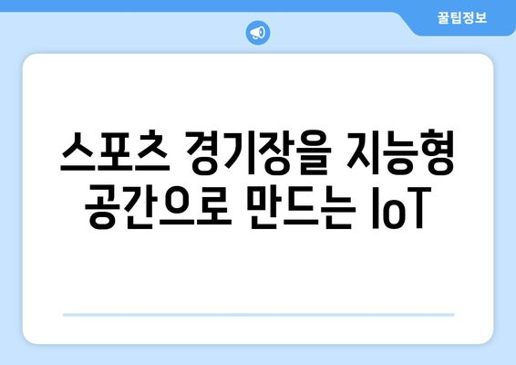 스포츠 중계 기술에서 인터넷 사물(IoT)의 통합