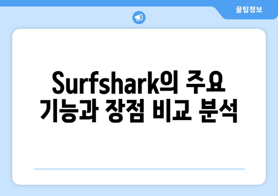 Surfshark와 안전한 VPN 순위 및 기능 알아보기