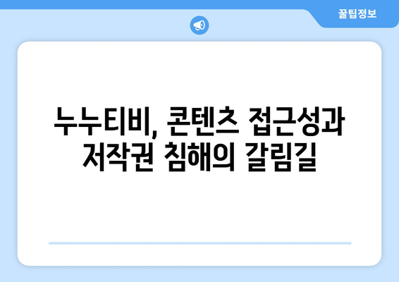 누누티비, 누누TV에 대한 리뷰: 불법이지만 유용성 인정